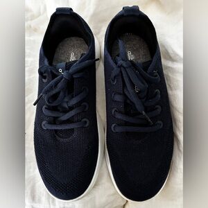 Allbirds Womens’s Tree Runner Go with Blizzard Sole Navy Sneakers size 10